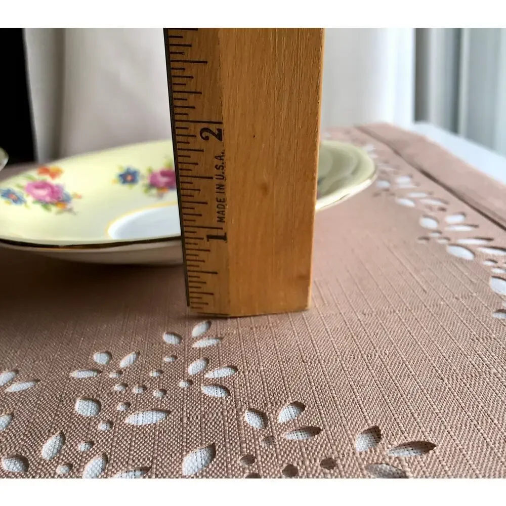 Aynsley Vintage Cream Bone China Floral Print Gold Trim Saucers Set of 2